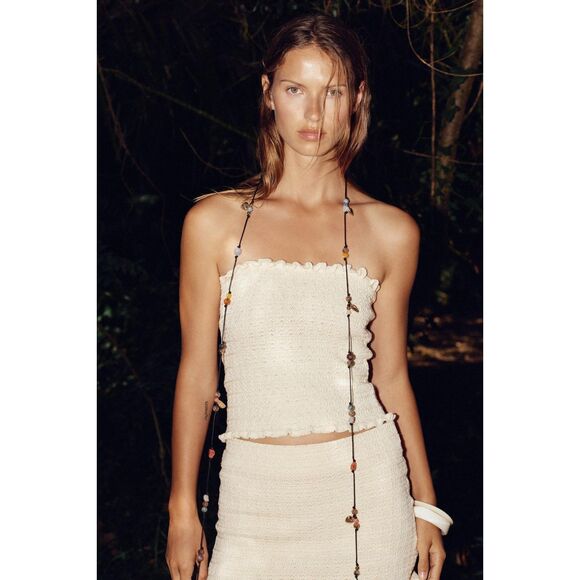 ZARA Knit Bandeau Top – SOLD OUT ONLINE – NWT – Size Small - Picture 1 of 4